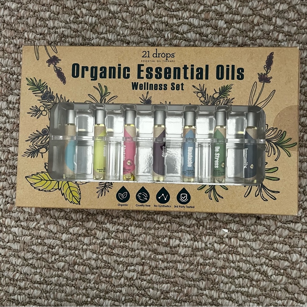 NIB Organic Essential Oils Wellness Set